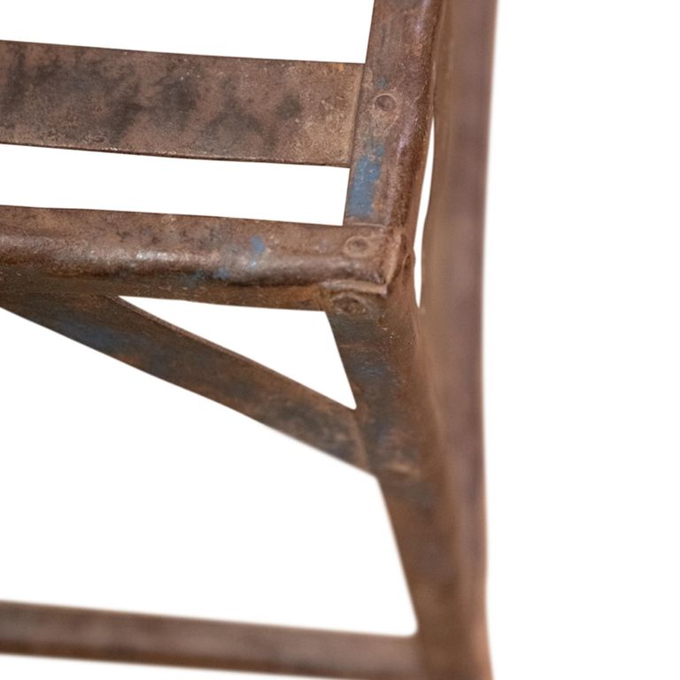 Unique One of a Kind - Industrial Outdoor Chair - Distressed Rust Effect - Metal
