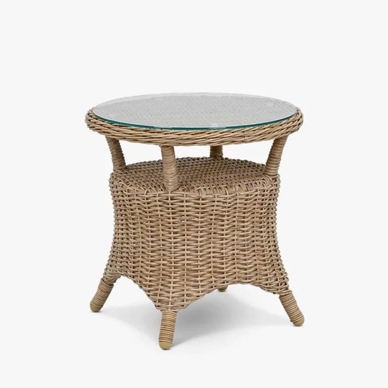 Brayford Outdoor Side Table Natural Rattan
