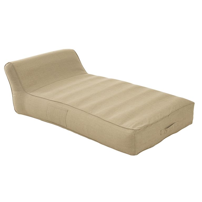 Helene Outdoor Day Bed Lounger - Beige - Polypropylene