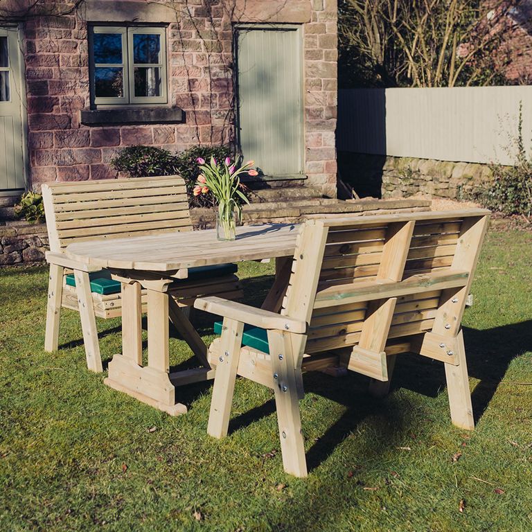 Ergo Garden Set - 4 Seater - Redwood