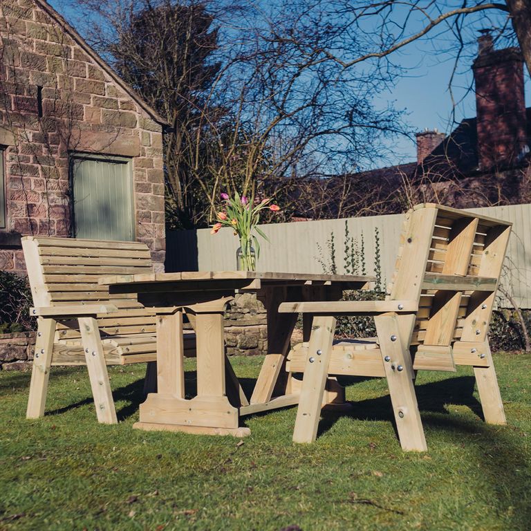 Ergo Garden Set - 4 Seater - Redwood