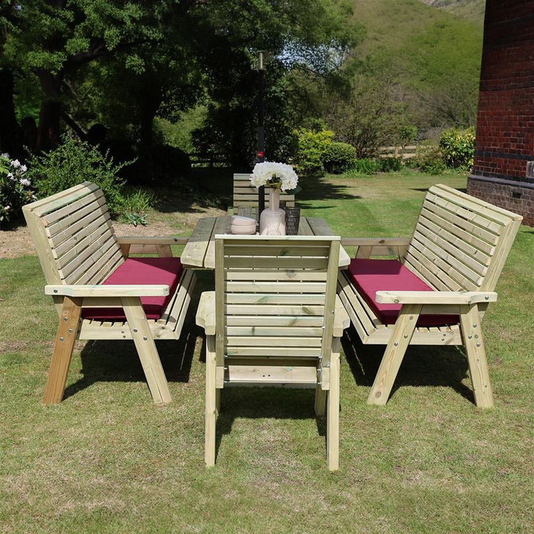 Ergo Garden Set - 8 Seater - Redwood