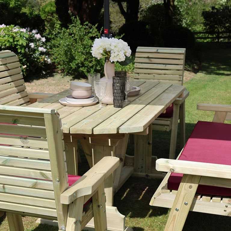Ergo Garden Set - 8 Seater - Redwood
