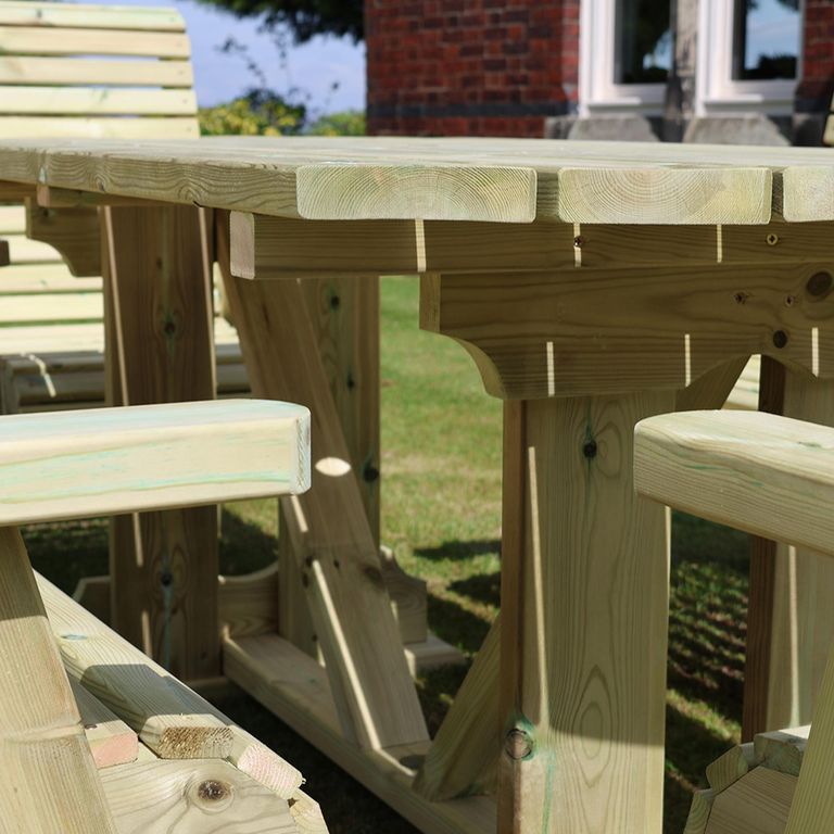 Ergo Garden Set - 8 Seater - Redwood