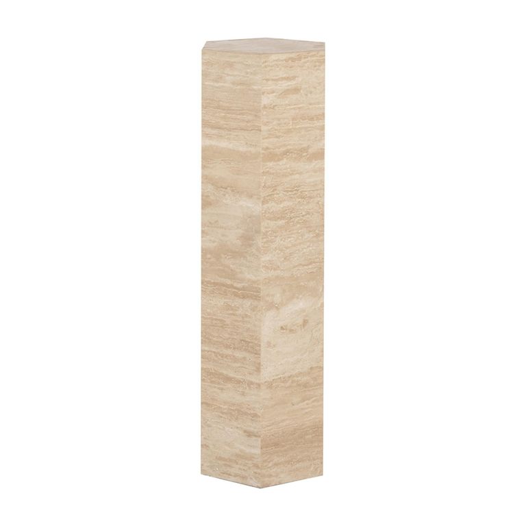 Vespin Column - Hexagon - Beige - Travertine