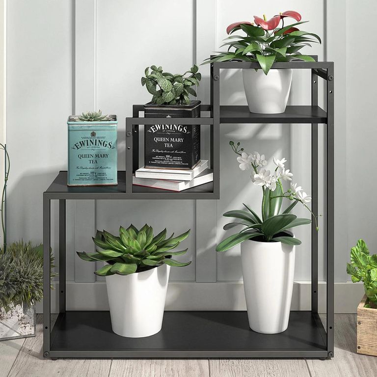 Novogratz Weston Plant Stand - Black Oak - 1970335COMNUK