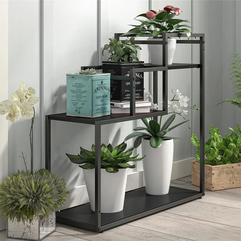 Novogratz Weston Plant Stand - Black Oak - 1970335COMNUK