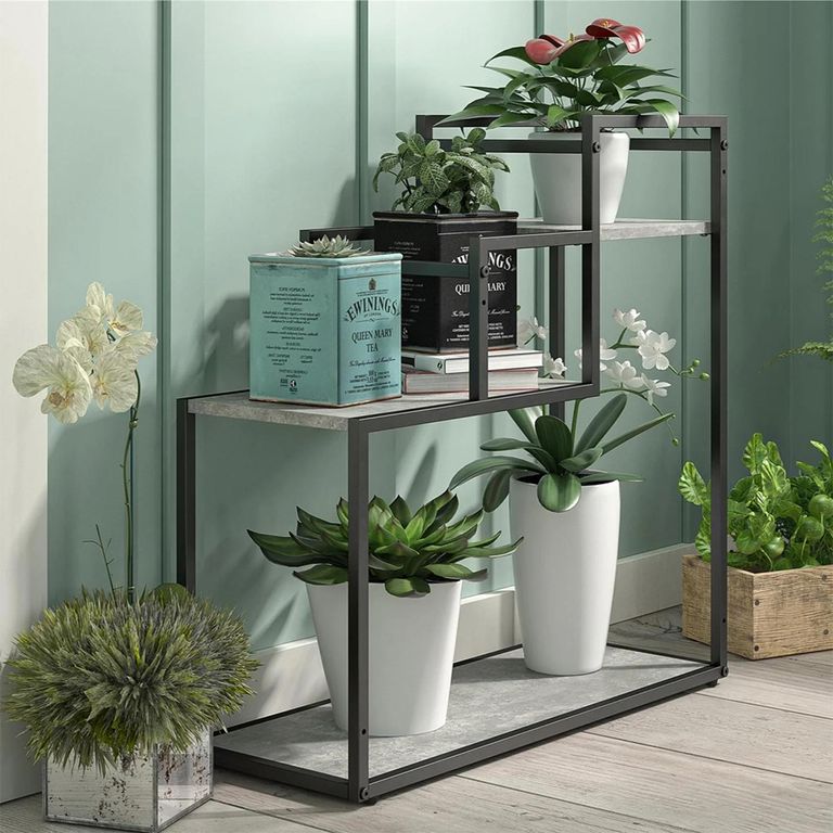 Novogratz Weston Plant Stand - Light Concrete - 1970868COMNUK