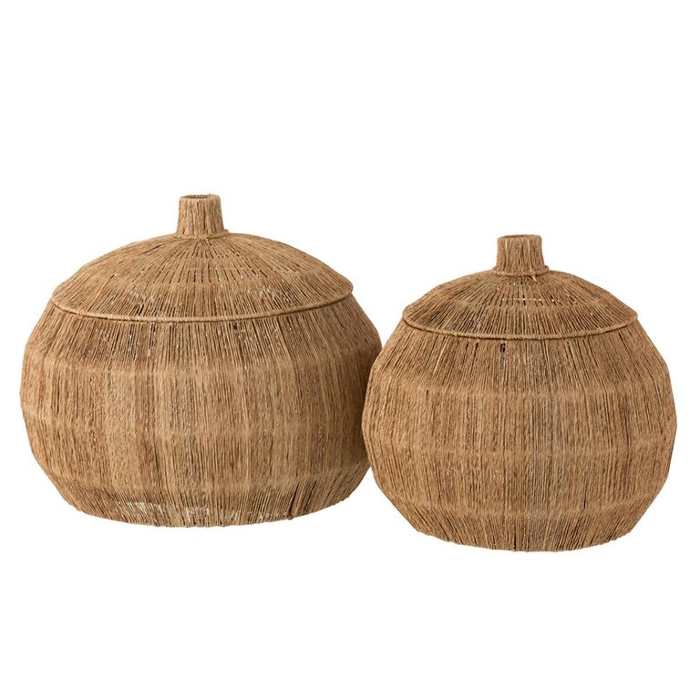 Dantya Ball Storage Basket - Set of 2 - Natural - Jute