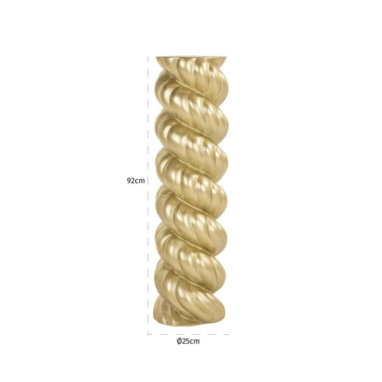 Amalia Column - Round - Gold - Fiberglass