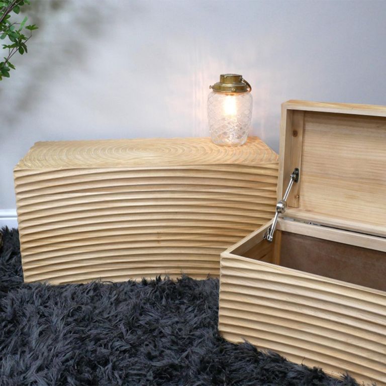 Storage Box - Set of 2 - Fir Wood