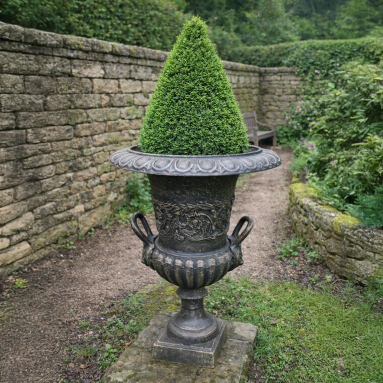 Garden Urn Bronze Metal Decor