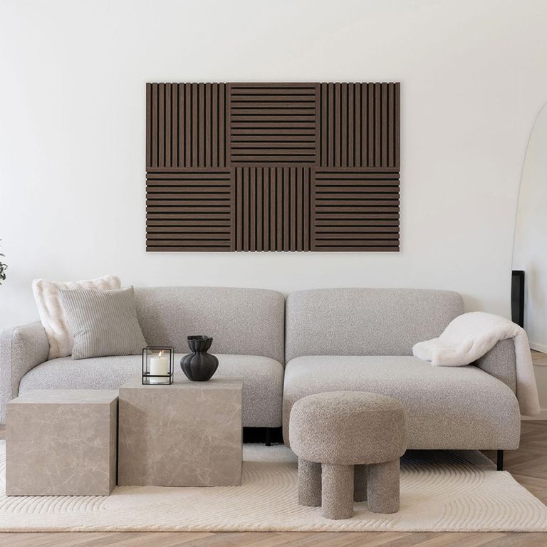 Acoustic Wall Panel - Square - Walnut