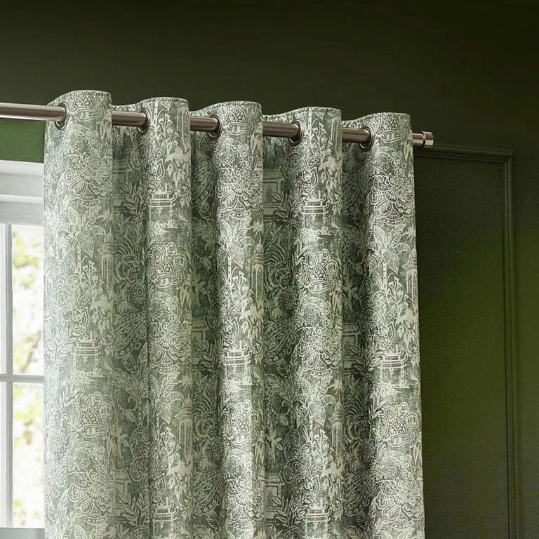 Clearance - Wylder Bengal Sage Eyelet Curtains - FSS16169