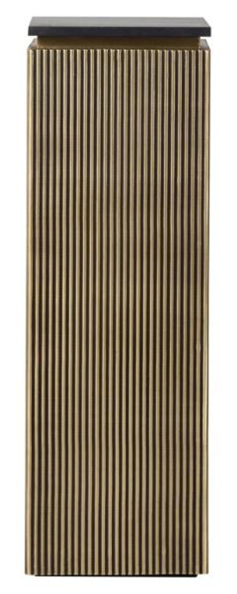 Ironville Brass Ribbed 1 Door Column Pedestal