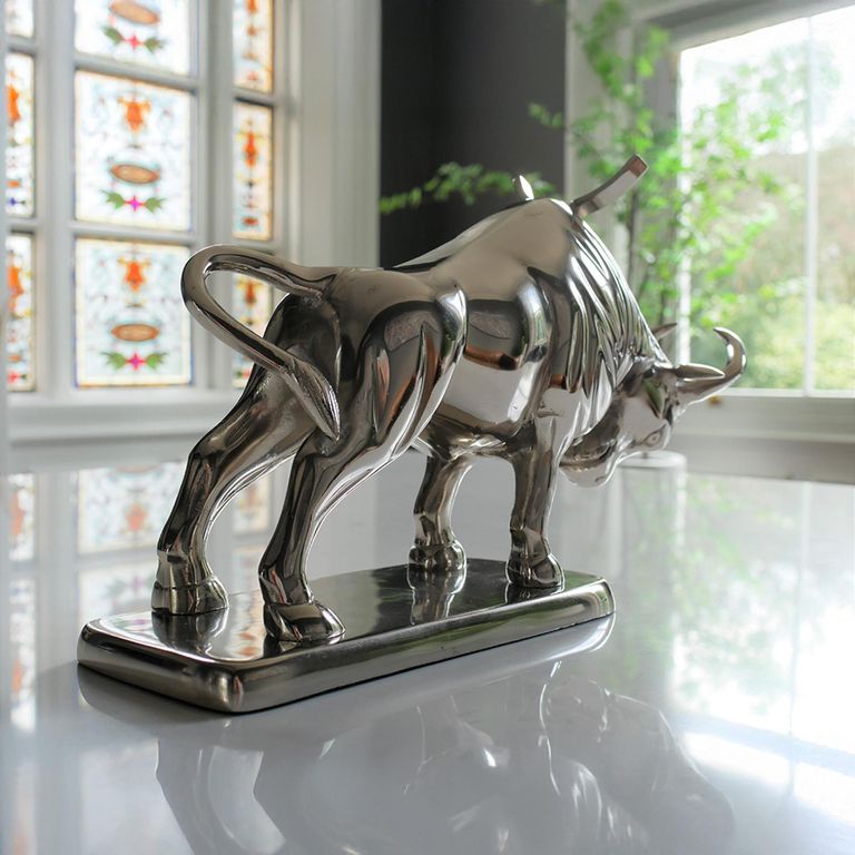 Bull Bottle Holder with Base - Set of 2