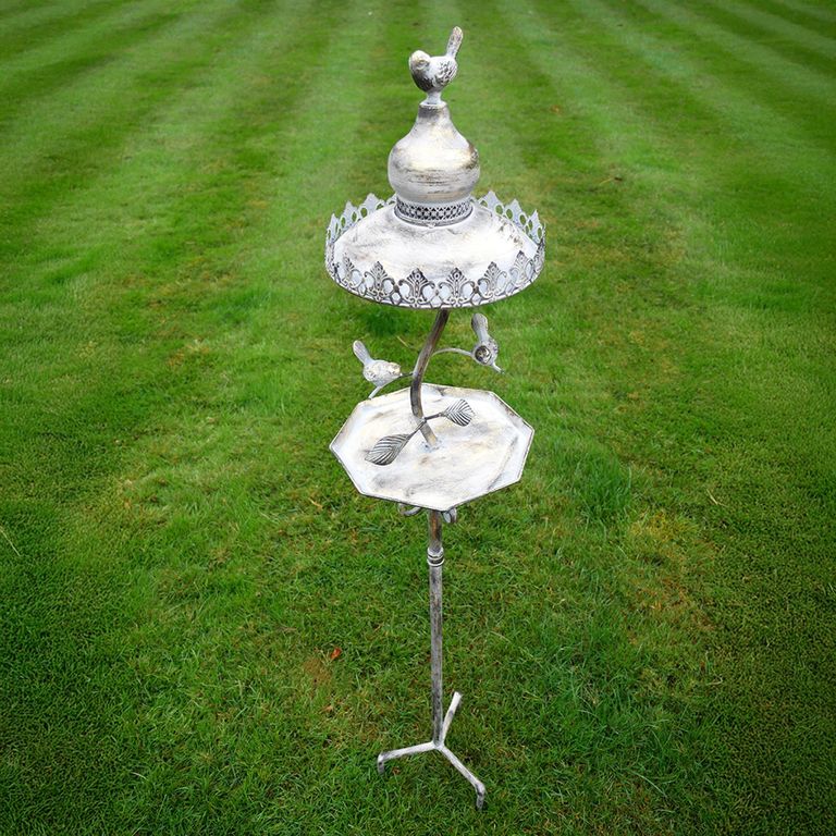 Garden Bird Feeder - Metal - Set of 2