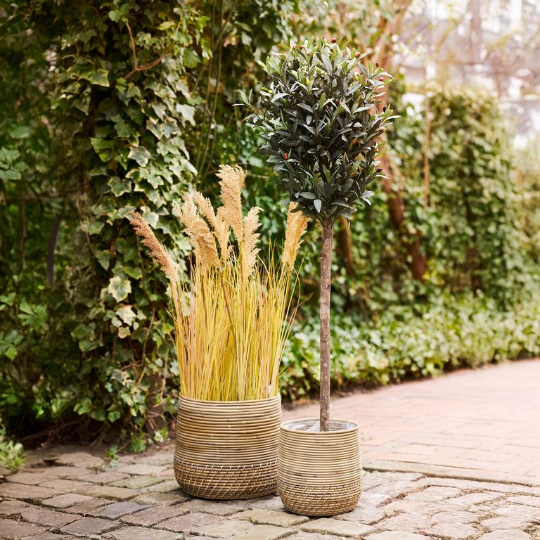 Moro Kubu Rattan Basket - Set of 2 - Natural