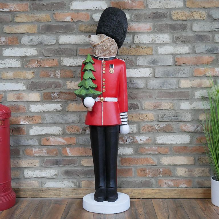 Royal Guard Bear Statue - Resin