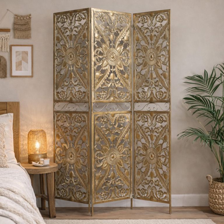 Screen Gold Metal Decor