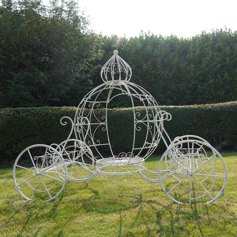 Cinderella Carriage - White Metal - Resin