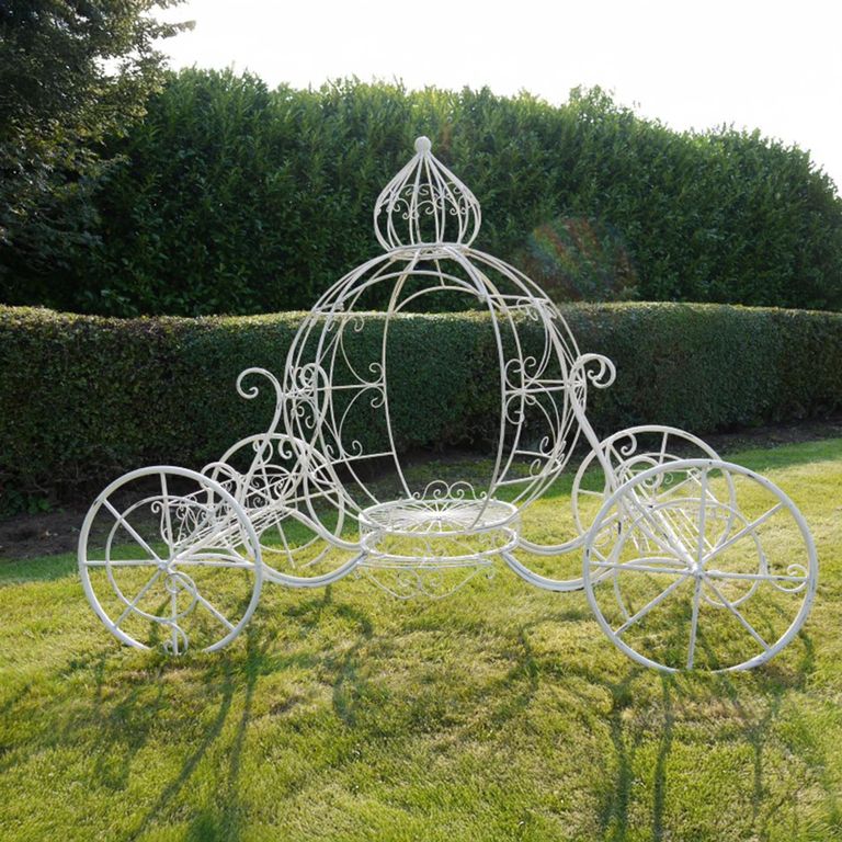 Cinderella Carriage - White Metal - Resin