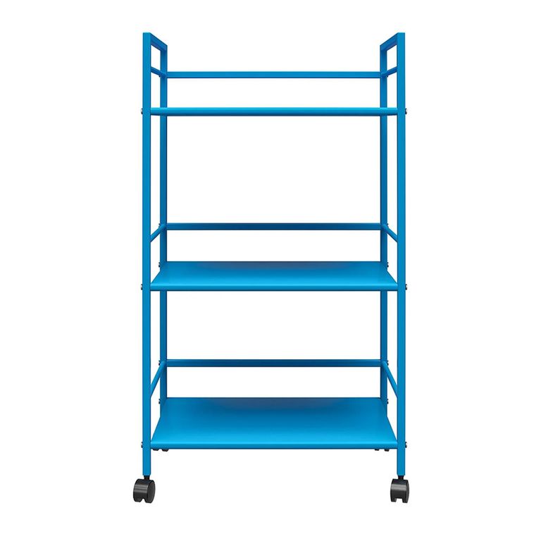 Novogratz Cache Rolling Cart - Blue - 7741810COMNUK