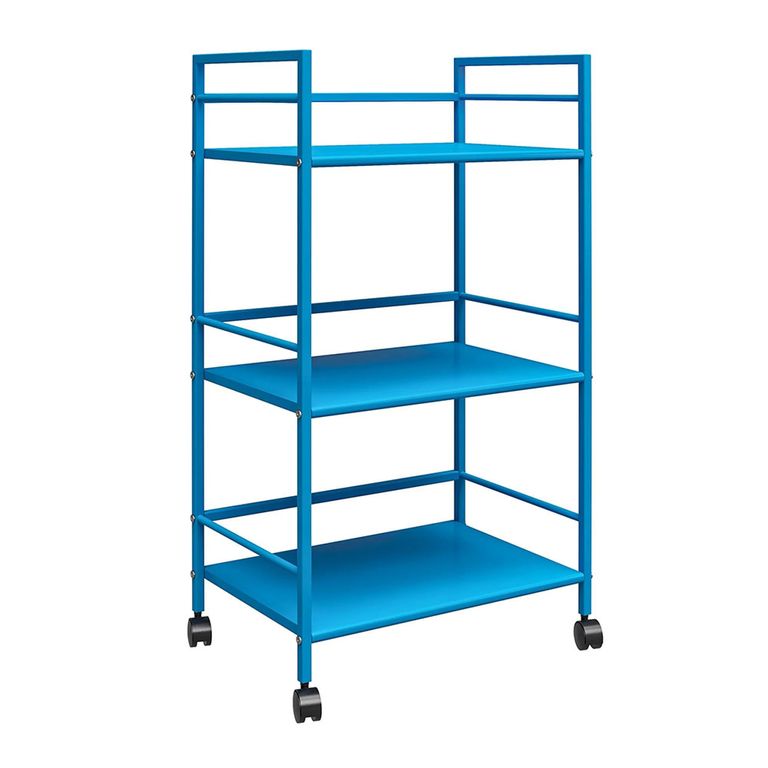 Novogratz Cache Rolling Cart - Blue - 7741810COMNUK