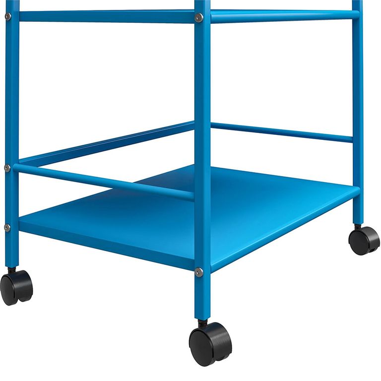Novogratz Cache Rolling Cart - Blue - 7741810COMNUK