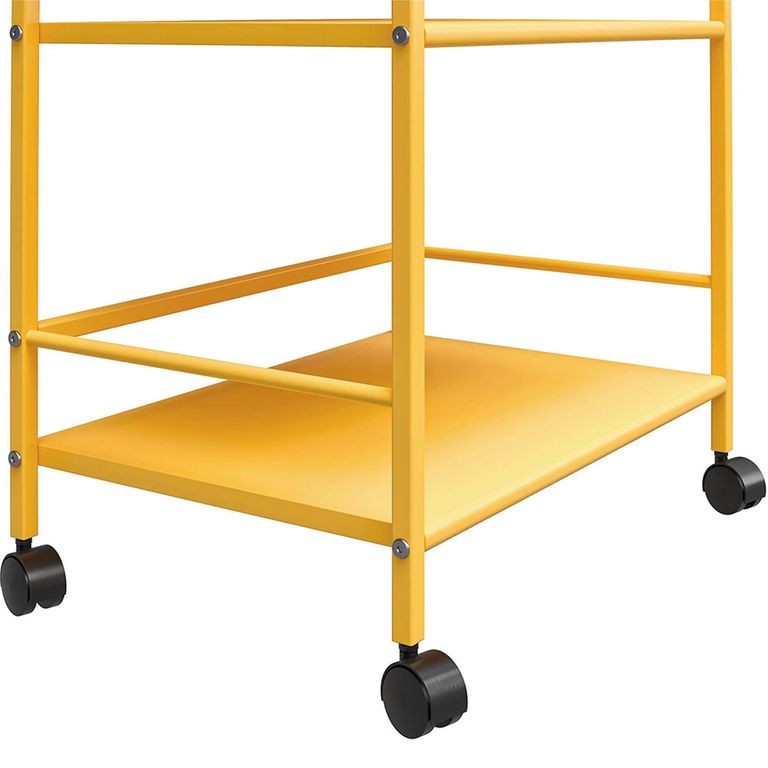 Novogratz Cache Rolling Cart - Yellow - 7741814COMNUK