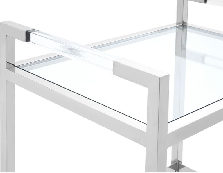 Vogue Butler Trolley - Glass and Chrome