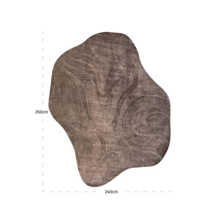Metz Carpet - Abstract - Beige - Fabric - 240cm x 350cm