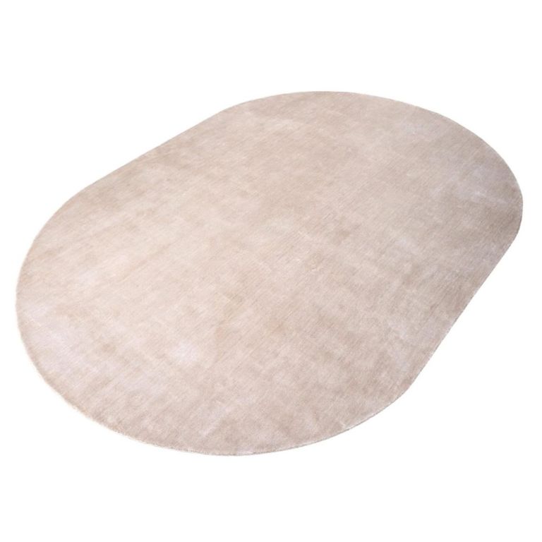 Millav Carpet - Oval - Beige - Fabric - 220cm x 320cm