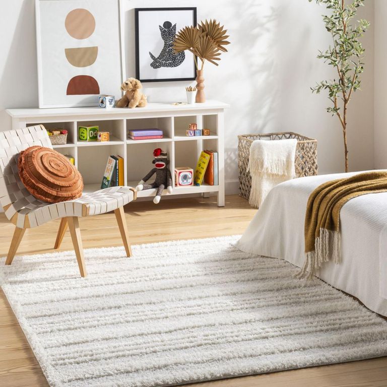 Rodos Rug - Modern Shaggy - RDO2318 - Beige - Sizes Available