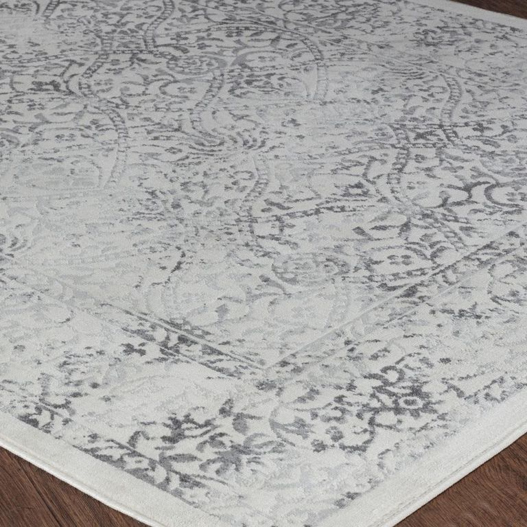 Floransa Rug - Oriental Vintage - FSA2382 - Light Slate - Sizes Available