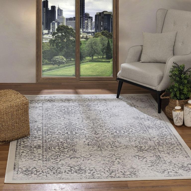 Floransa Rug - Oriental Vintage - FSA2382 - Light Slate - Sizes Available