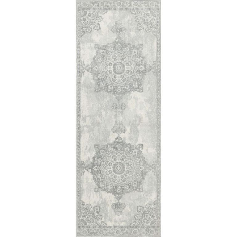 Monaco Runner - Oriental Vintage - MOC2301 - Grey - 80cm x 220cm