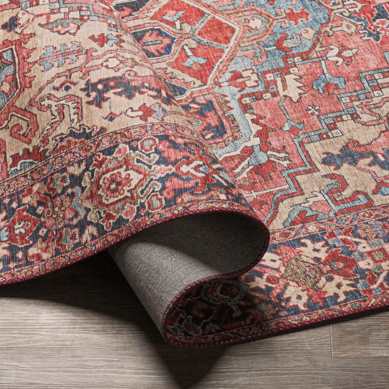 Iris Runner - Vintage Oriental Boho - IRS2310 - Bright Red - 80cm x 230cm