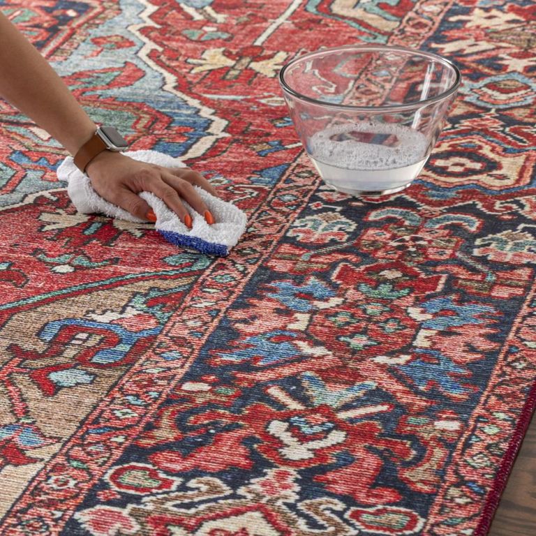Iris Runner - Vintage Oriental Boho - IRS2310 - Bright Red - 80cm x 230cm