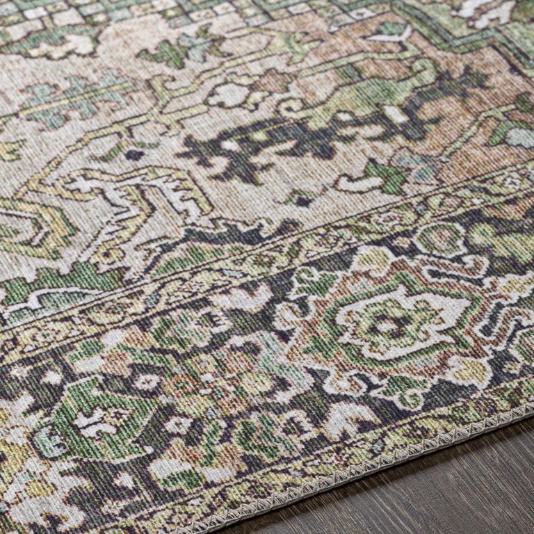 Iris Runner - Vintage Oriental Boho - IRS2361 - Green - 80cm x 230cm