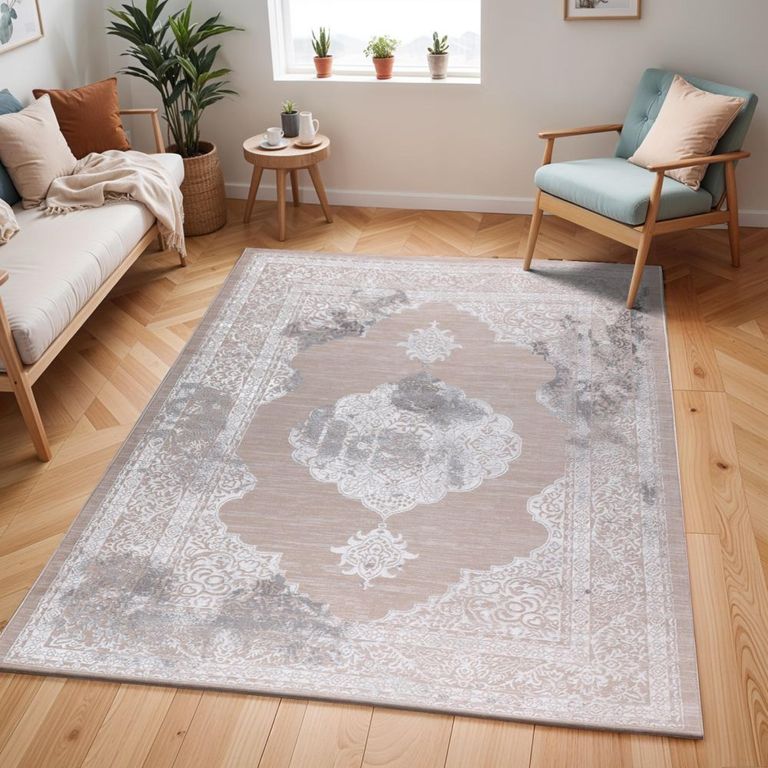 Lustro Rug - Oriental Vintage - LSR2337 - Beige - Sizes Available