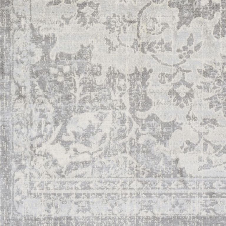 Monaco Runner - Vintage Traditional Oriental Boho - MOC2328 - Grey - 80cm x 220cm