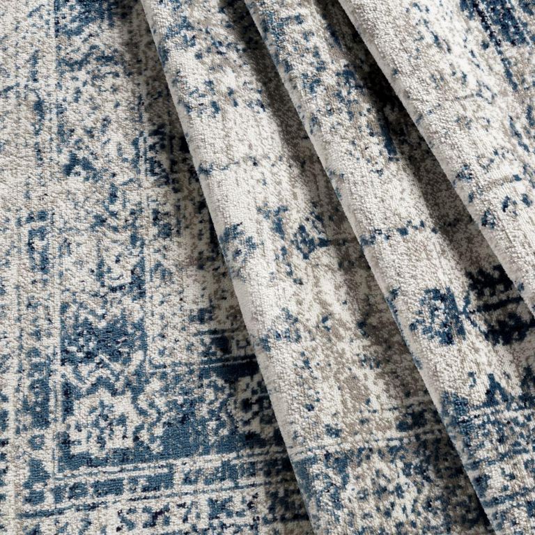 Monte Carlo Runner - Oriental Vintage - MNC2313 - Blue - 80cm x 220cm