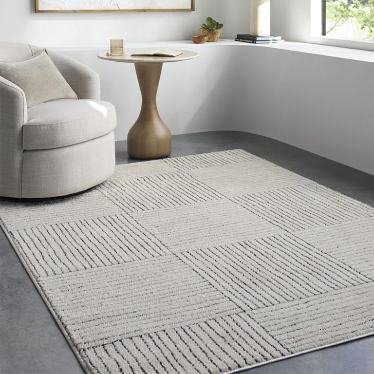 Architect Galey Alix Rug - Modern Scandi High Pile - GAAR2300 - Ivory & Black - Sizes Available