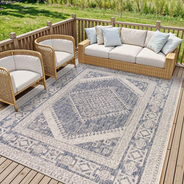 Tuareg Rug - TRG2344 - Blue - Sizes Available