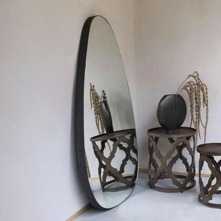 Organic Cheval Mirror - Bronze Metal - 86cm x 150cm