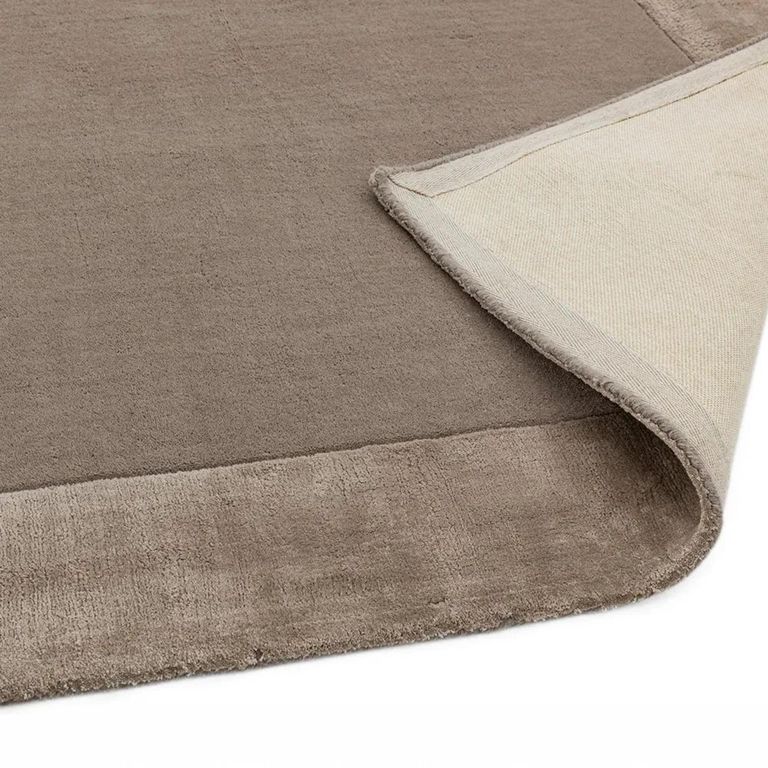 Clearance - Contemporary Plain Ascot Rug - 200cm x 290cm - Taupe - FSS17306