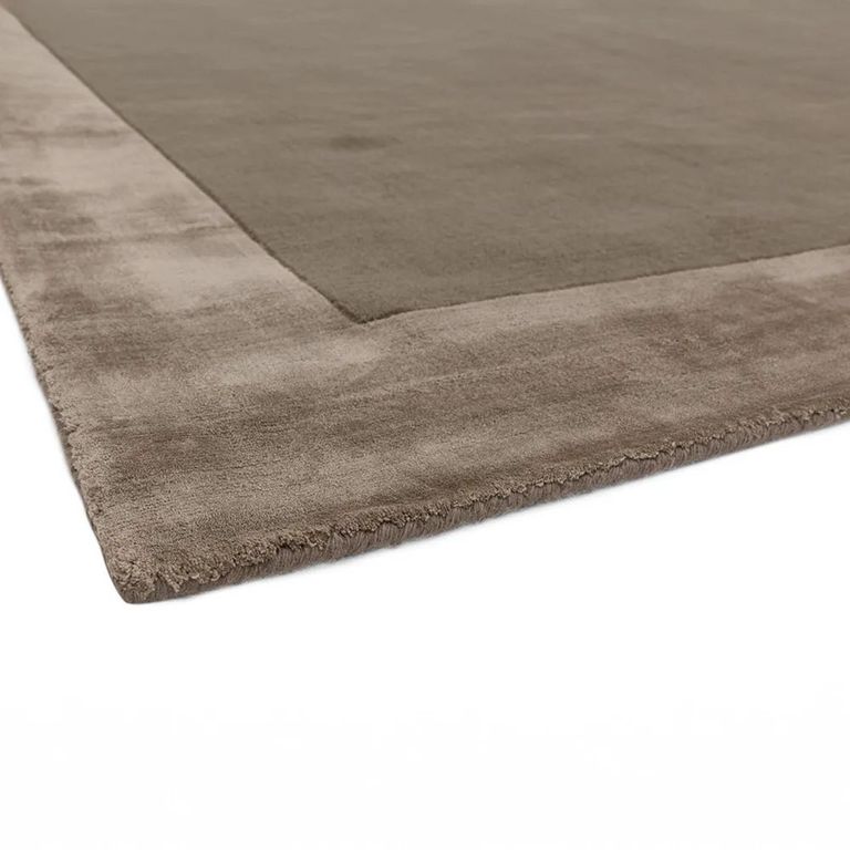 Clearance - Contemporary Plain Ascot Rug - 200cm x 290cm - Taupe - FSS17306