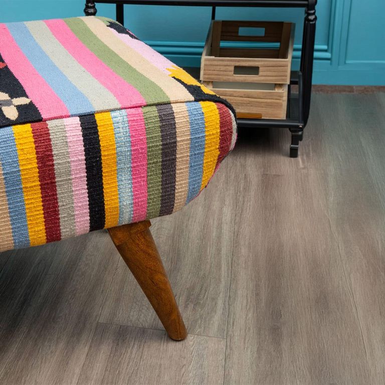 Cefena Footstool - Multicolour Fabric
