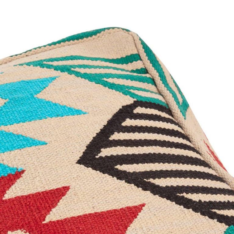 Cefena Pouffe - Square - Cream Fabric